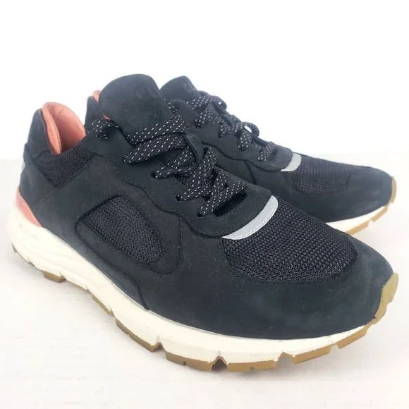 Clae Edwin Microgray Vibram Mens Premium Casual Sneakers Black Size 8.5 - Picture 2 of 14